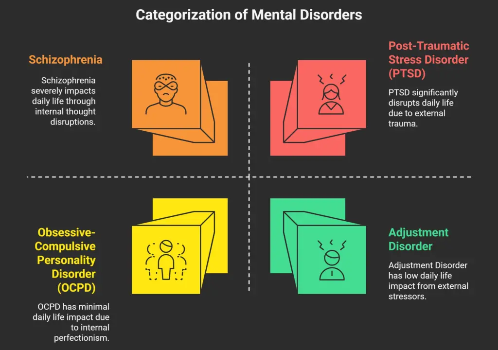 Types of mental disorder