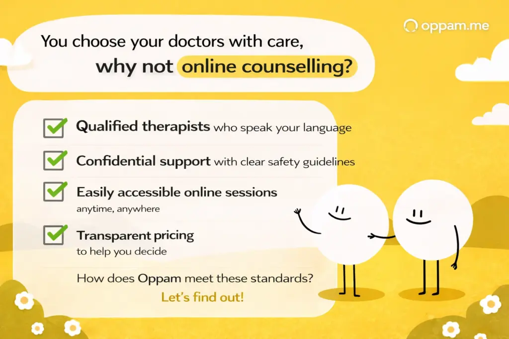 Why Choose Oppam for Online Counselling?