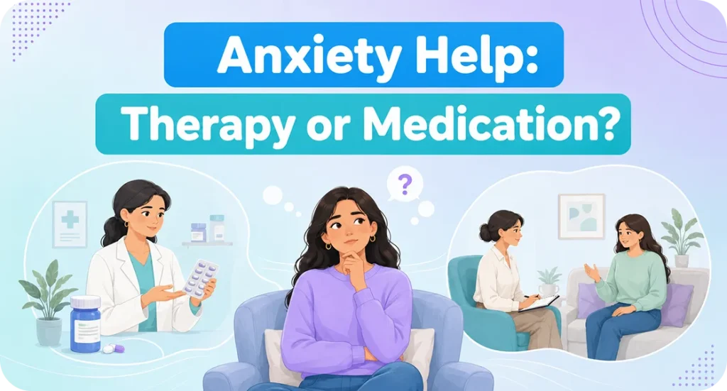 anxiety medication vs therapy