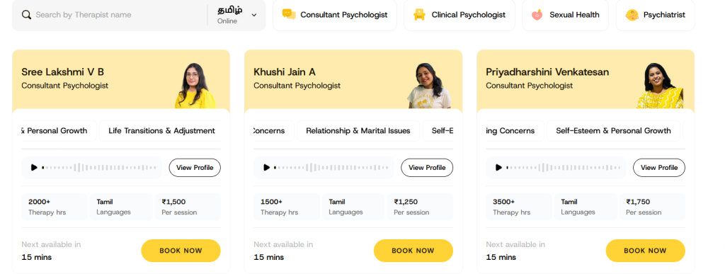 online counselling in tamil